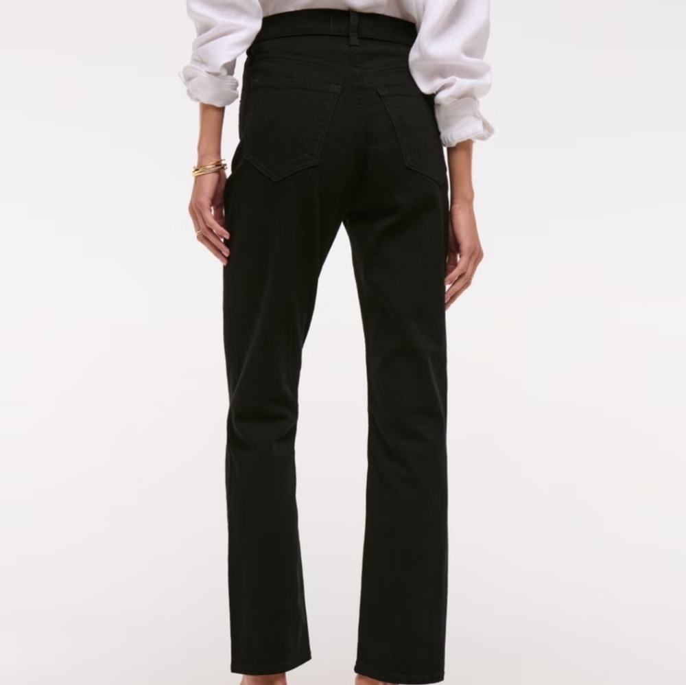 Abercrombie Jeans 6 / 28 90s Straight Ultra High Rise Black Classic Denim